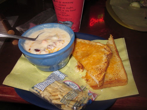 Potato Chowder and amazing Cheese Toast in Vernonia