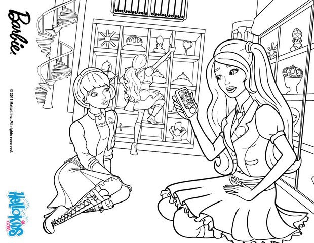 Photos - Bild - Galeria: COLORING PAGES BARBIE PRINCESS CHARM SCHOOL