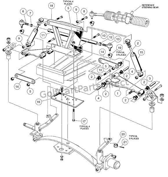 Club Car Parts Diagram Front End