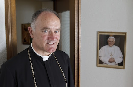 Bishop Bernard Fellay at the SSPX headquarters in Menzingen, Switzerland (CNS)