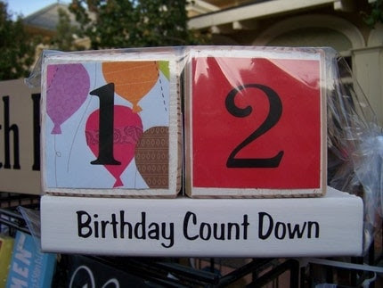 Birthday Countdown- balloons