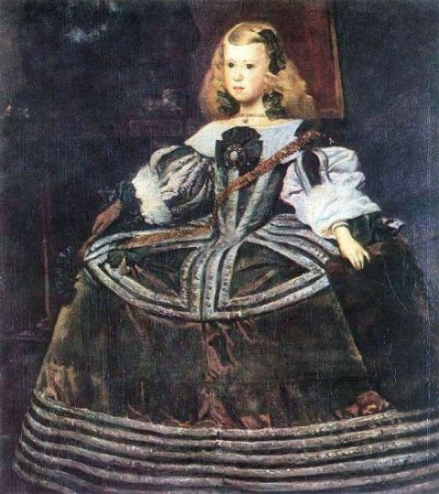 Infanta Margarita In A Blue Dress