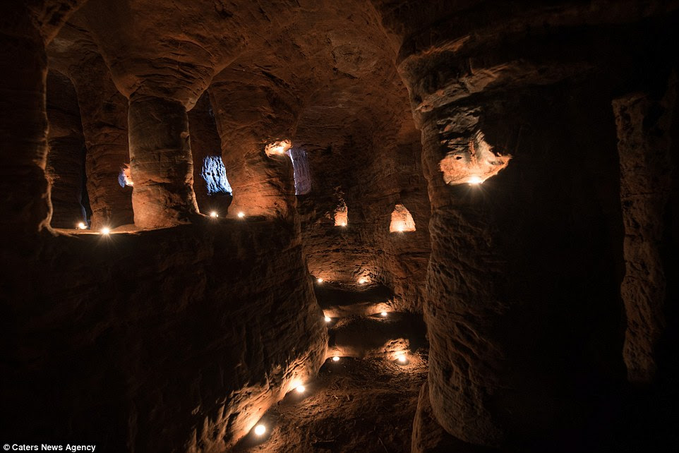 Forced underground: The untouched caverns date back to a time when the Knights were prominent before King Philip IV of France, fearful of their power and deeply in their debt, attempted to dismantle the renowned group