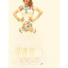 Pajaritos del amor Mexican wedding dress crochet lace ruffled maxi dress