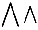 $\bigwedge \textstyle\bigwedge$