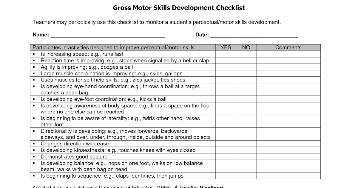 Comments On Preschool Progress Report Card In Fine Motor Skills