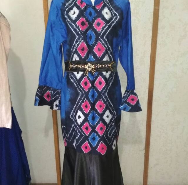 Model Baju Sasirangan Kombinasi Satin  .sasirangan kombinasi satin