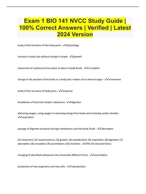 Download EPUB bio 141 nvcc final exam Free Download PDF - Psychic