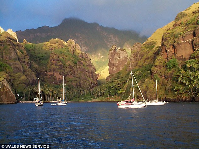 Simply breathtaking: The pair spent time in Fatu Hiva, French Polynesia during their 16-year voyage