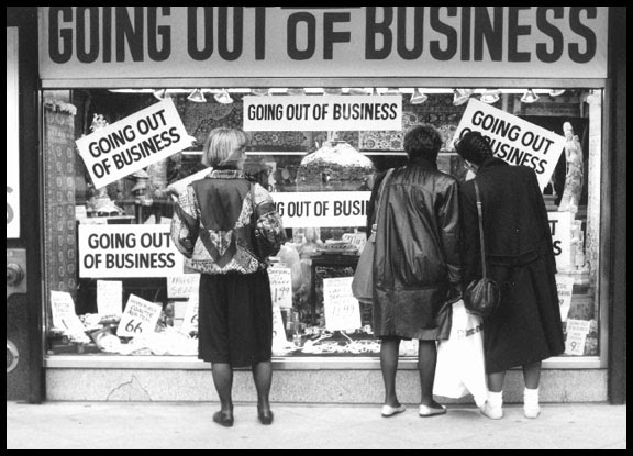 out of business
