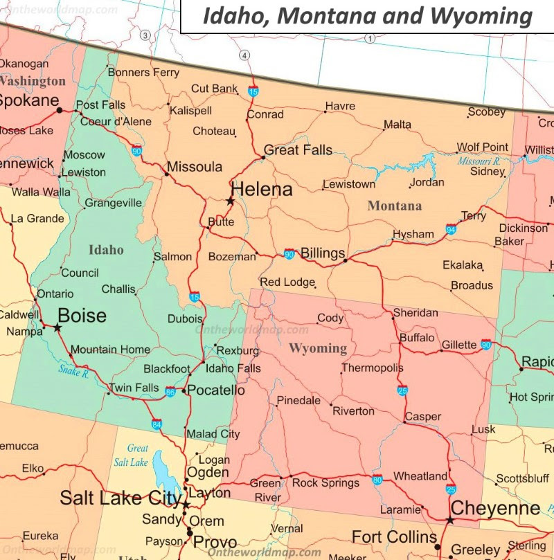 Map Of Idaho And Surrounding States New Orleans Zip Code Map