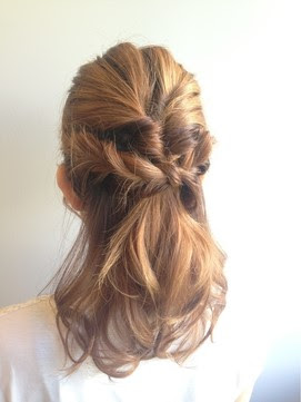 初級編×ミディアムヘア ~忙しい朝に!~ ヘアレシピ【頭美人】 - ヘアアレンジミディアム ハーフアップ