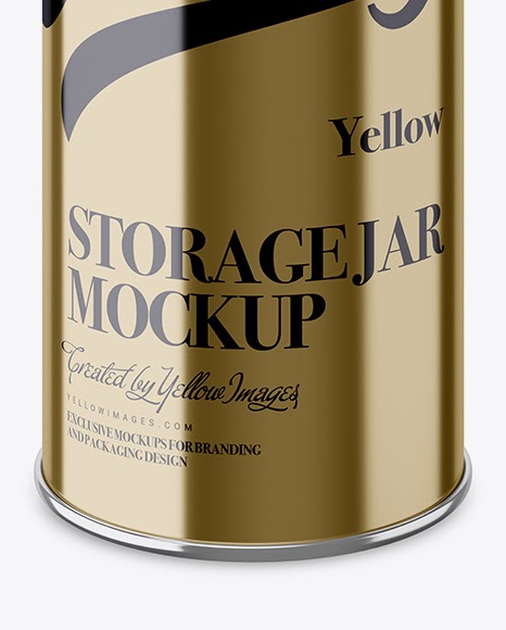 Download Metallic Storage Jar Mockup Yellowimages Free Psd Mockup Templates Yellowimages Mockups