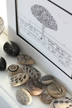 decorated stones