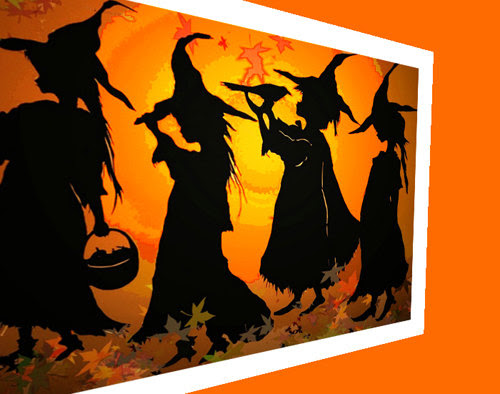 papercutting halloween, paper cutting, witches