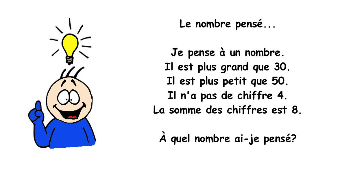 énigme Pour Faire Deviner Un Chiffre Devinette Nombre Ce1 | Humoursen