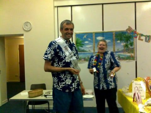 Robert at Target Party getting award 22 June 09