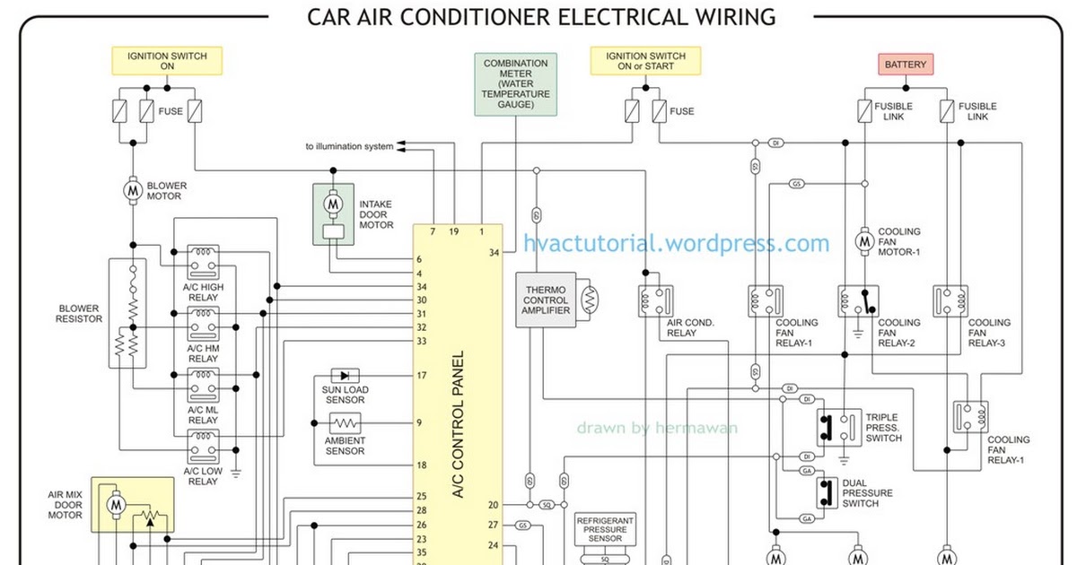 Car Ac Wiring Diagram Pdf - Home Wiring Diagram