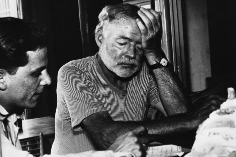 Hemingway, en La Vigía, en sus últimos años. | Corbis
