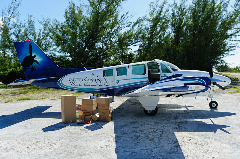 Delivering goods at Norman's Cay, Exumas, Bahamas Delivering goods at Norman's Cay, Exumas, Bahamas