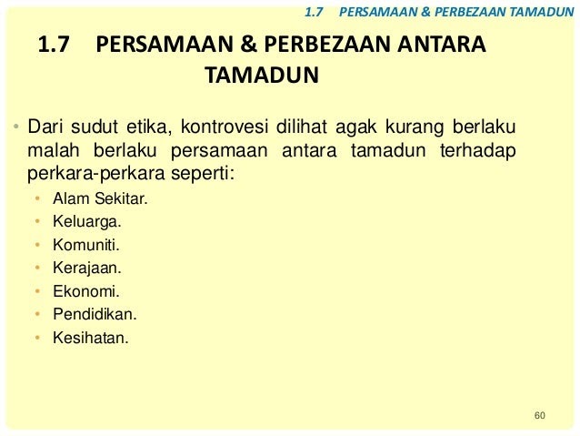 Persamaan Dan Perbezaan Antara Tamadun - loavee
