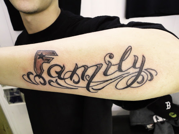 Gambar Tato Tulisan Family Gambar Barumu
