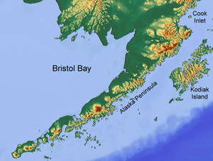Map of Bristol Bay, Alaska