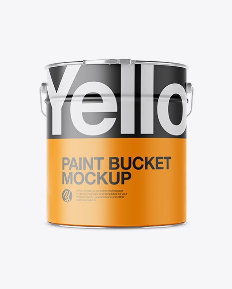 Download Matte Paint Bucket Mockup - Front View Packaging Mockups ...