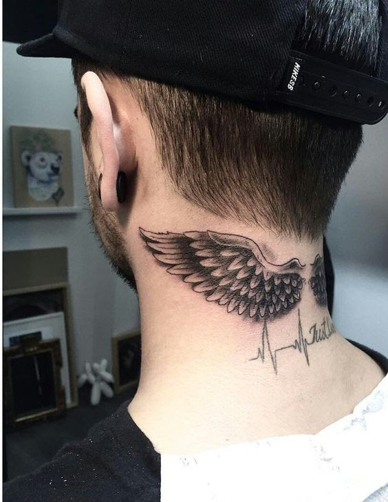 Featured image of post Alas De Angel Tattoo Cuello De igual forma los tatuajes de alas de ngel en el cuello resultan ideales para quienes quieren dar una importancia prioritaria a este s mbolo y que se pueda mantener visible en todo momento