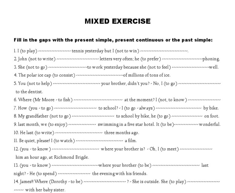 แบบฝึกหัด present simple tense doc searls