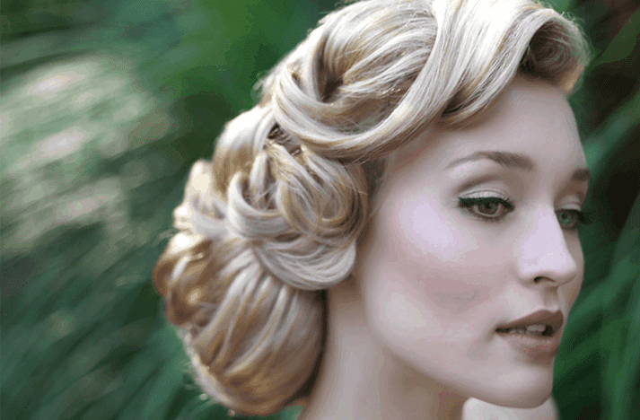 Hairstyles Retro Bride Wedding 119