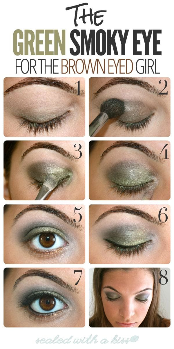 Smokey eye tutorial for brown eyes