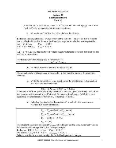 Ap Chem Solutions Worksheet Answers - Promotiontablecovers