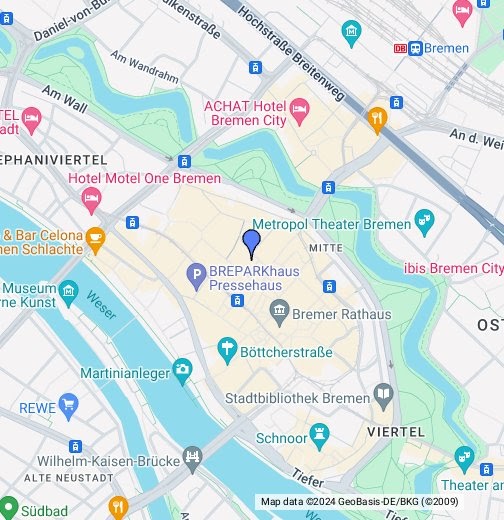 Karta över Bremen Tyskland | Teneriffa Karta