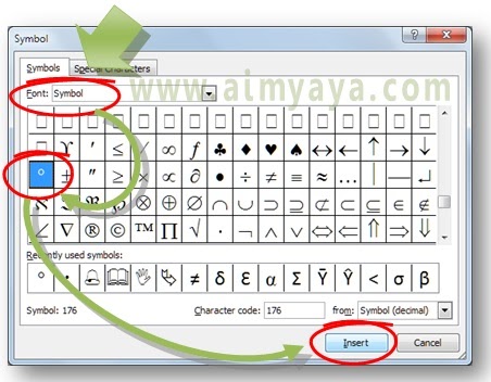 Cara Membuat Simbol Derajat Di Sel Ms Excel BLOG BONTANG