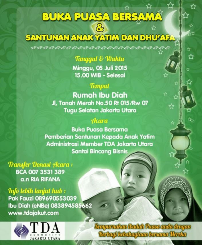 Contoh Undangan Buat Anak Yatim