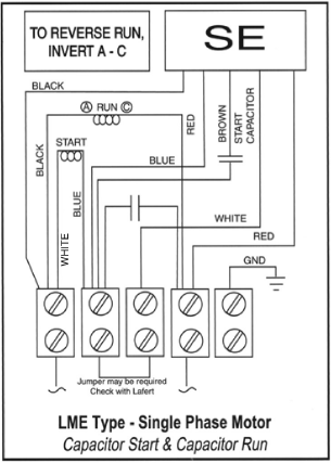 Capacitor Reversing Single Phase Motor Wiring Diagram