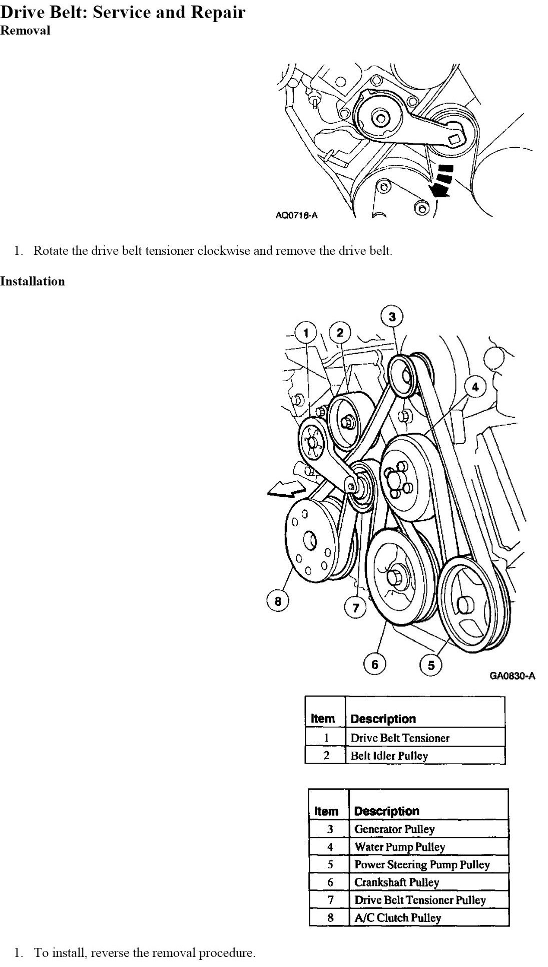 [DIAGRAM] 2005 4 6l Ford F 150 Engine Pulley Diagram