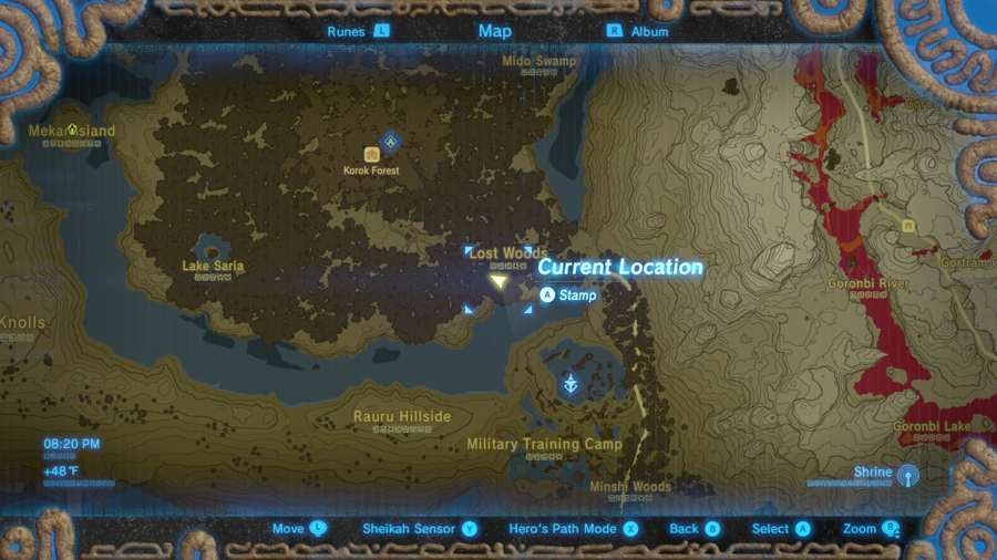 Game Ghost Warrior Legend Of Zelda Breath Of The Wild Lost Woods Location