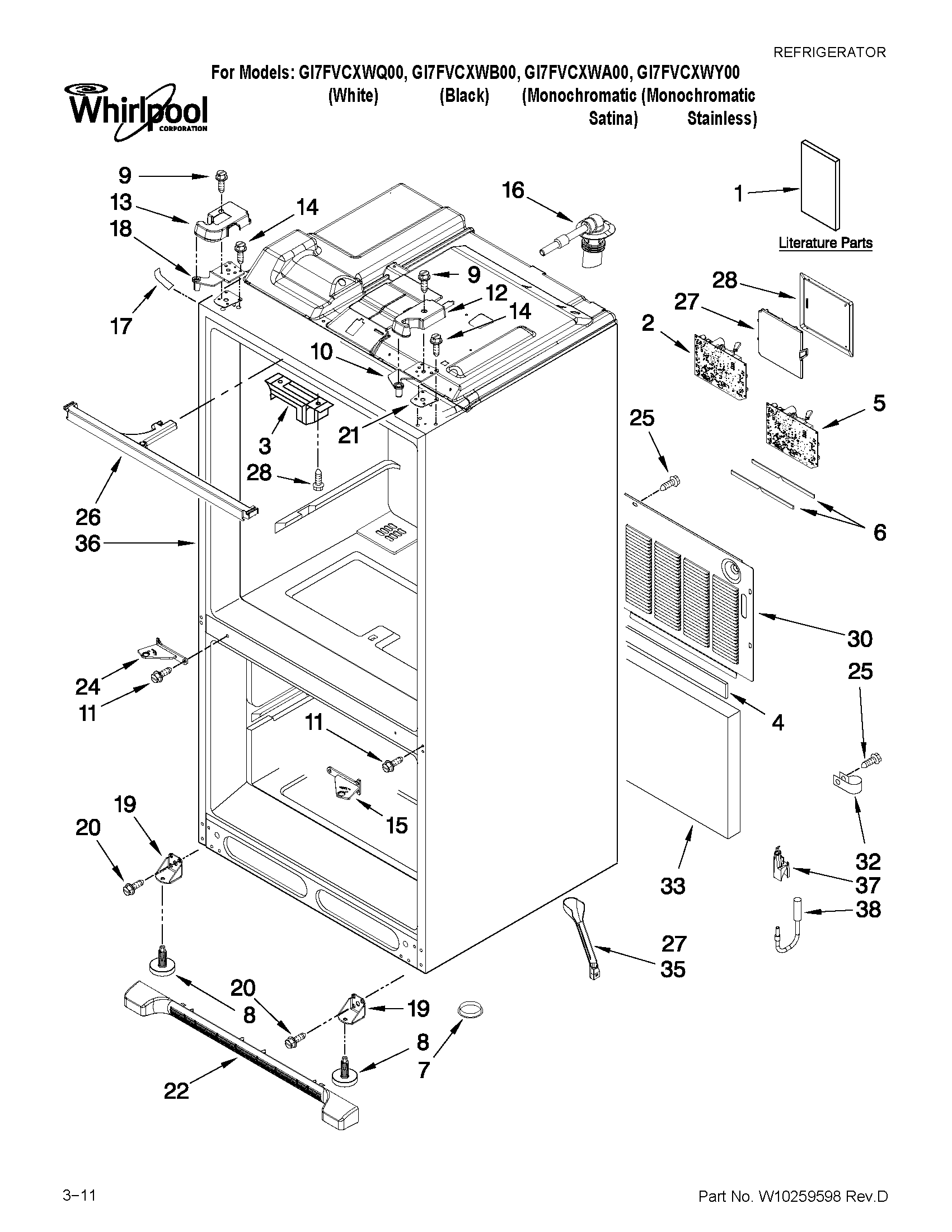35 Whirlpool Refrigerator Diagram - Free Wiring Diagram Source