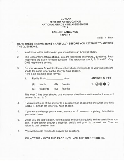 Bestseller: Grade 9 English Past Exam Papers