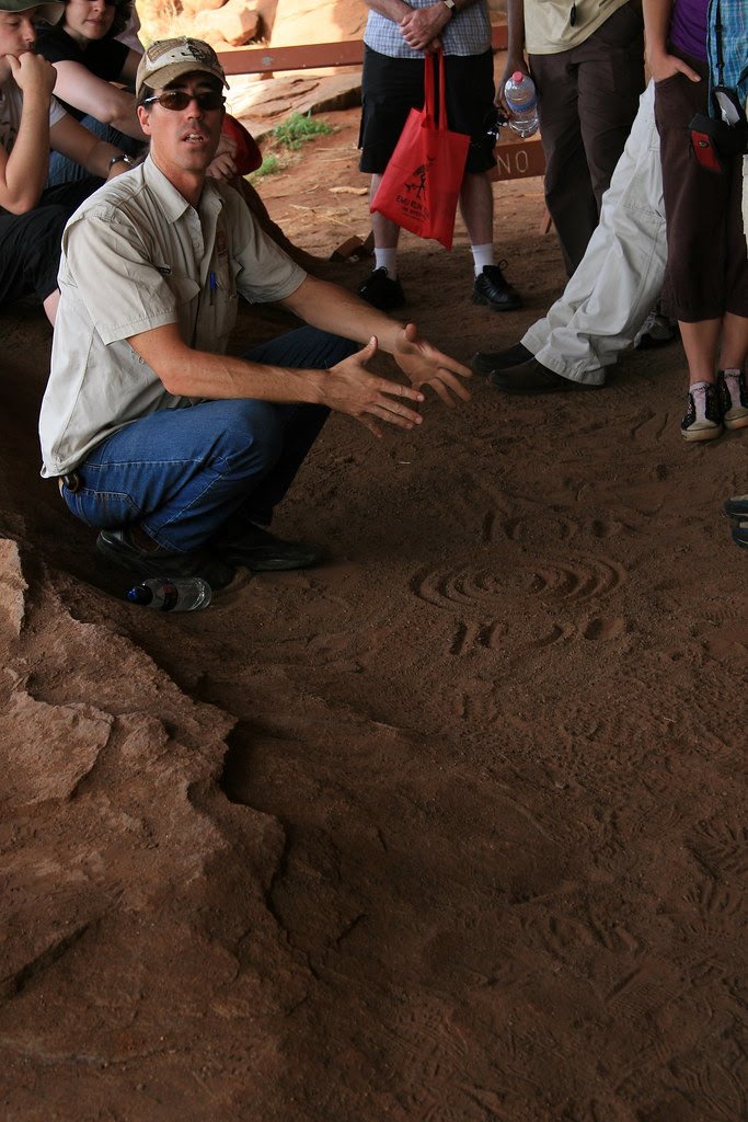 Scott explains indigenous symbols