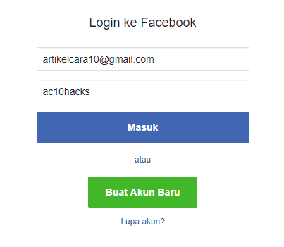 Cara Ngebajak Akun Fb - Info Study