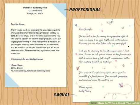 How to Write a Thank You Letter (with Sample Letters How to Write a Thank You Letter (with Sample Letters