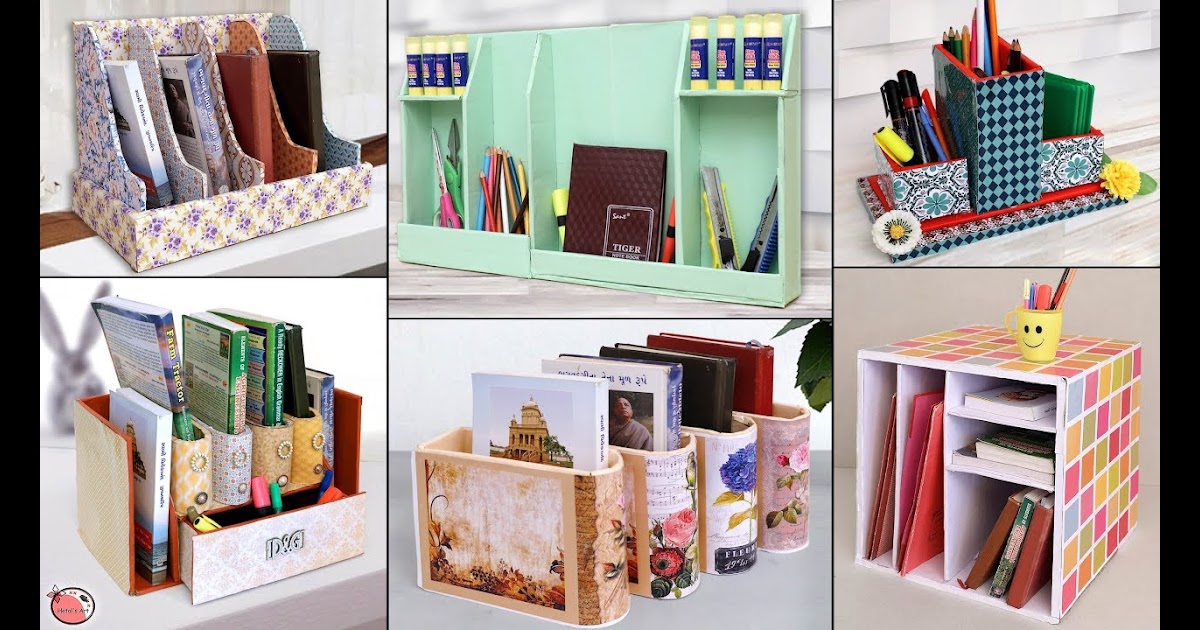 Cara Membuat Rak Buku Mini Dari Kardus Bekas Teman Sekolah