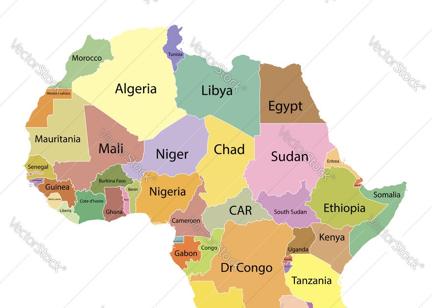 Map Of Africa Without Country Names / Jungle Maps Map Of Africa No