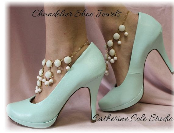 http://www.pinterest.com/pin/58828338857186530/ Chandelier Shoe Jewelry Amazing FREE U S A by CatherineColeStudio, $27.50