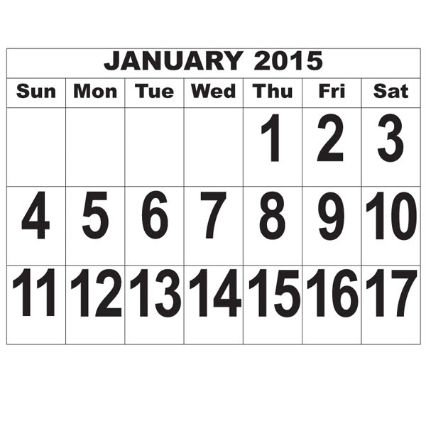 Free Printable Large Print Calendars For The Visually Impaired