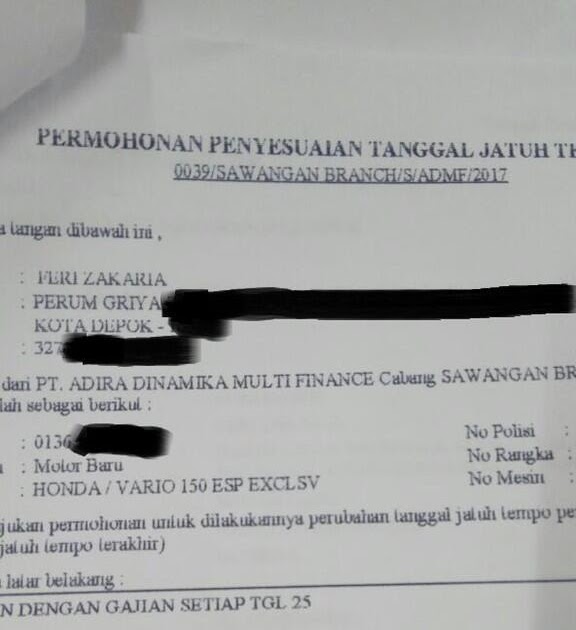 Contoh Surat Permohonan Pelunasan Kredit Di Bank  Kumpulan Surat Penting
