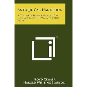 ANTIQUE CAR MANUALS | ANTIQUES CENTER